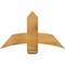 Ekena Millwork Bellingham Rough Sawn Timber Gable Bracket, Western Red Cedar, 36"W x 21"H x 2"D x 6"F, 14/12 Pitch GBW036X21X0206BEL00RWR - alternate 1